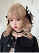 Soft Candy Sweetheart Series Sweet Lolita Golden Vintage Doll Bob Clamp Curl Twin Ponytail Roman Curls Wig