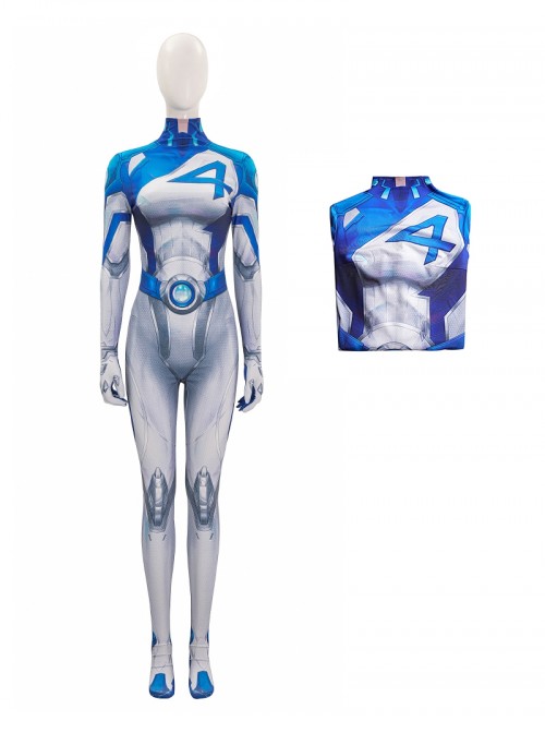 Game Marvel Halloween Cosplay Rivals Invisible Woman Bodysuit Costume Set
