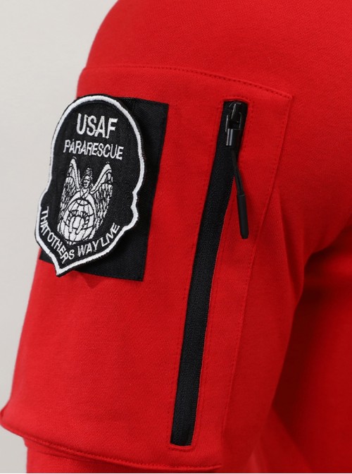 Captain America 4 New World Order Halloween Cosplay Captain America Red Sweatshirt Costume Set