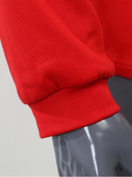 Captain America 4 New World Order Halloween Cosplay Captain America Red Sweatshirt Costume Set