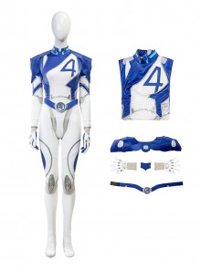 Game Marvel Rivals Halloween Cosplay Invisible Woman Costume Set Without Shoes
