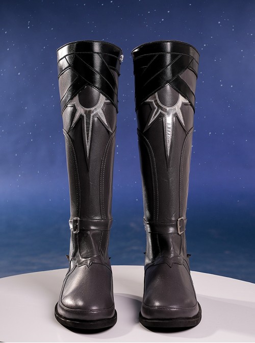 Game Honkai Star Rail Halloween Cosplay Phainon Accessories Black Boots