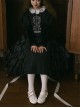 Elena Series Classic Lolita French Chic Detachable Bow Elegant Refined Medium Heel Mary Jane Shoes