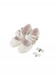 Elena Series Classic Lolita French Chic Detachable Bow Elegant Refined Medium Heel Mary Jane Shoes