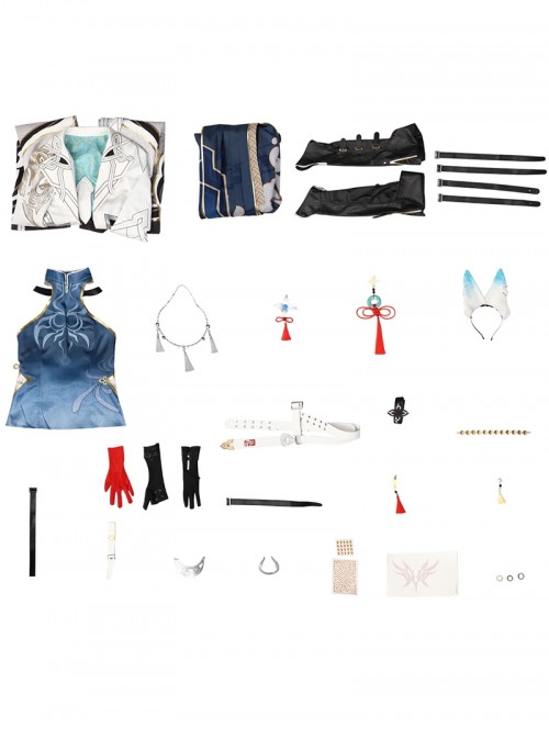 Game Honkai Star Rail Halloween Cosplay Feixiao Costume Full Set