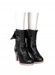 Game Zenless Zone Zero Halloween Cosplay Hoshimi Miyabi Accessories High Heel Black Leather Shoes