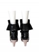Game Zenless Zone Zero Halloween Cosplay Hoshimi Miyabi Accessories High Heel Black Leather Shoes