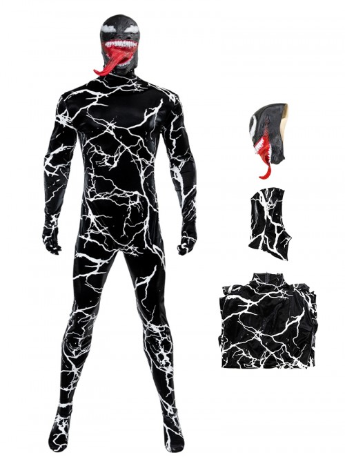 Venom The Last Dance Halloween Cosplay Venom Bodysuit Costume Set