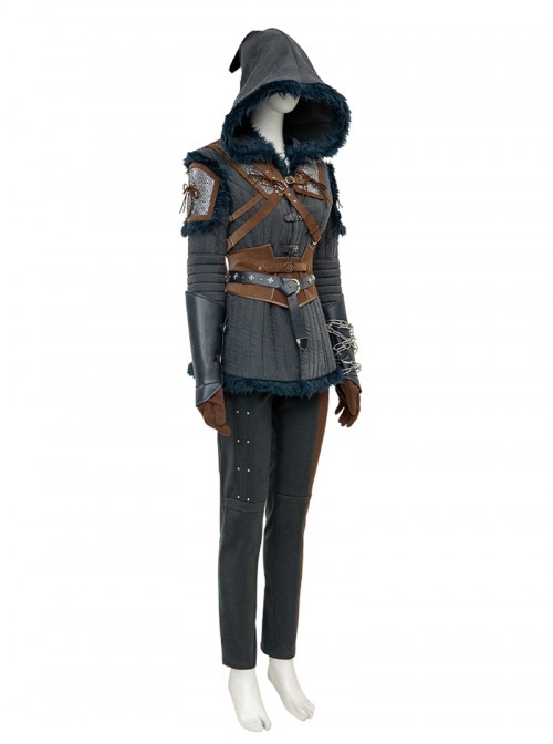 Games The Witcher 4 Halloween Cosplay Ciri Costume Set Without Shoes And Sword