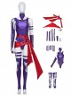 Game Marvel Rivals Halloween Cosplay Psylocke Vengeance Skin Costume Set Without Shoes