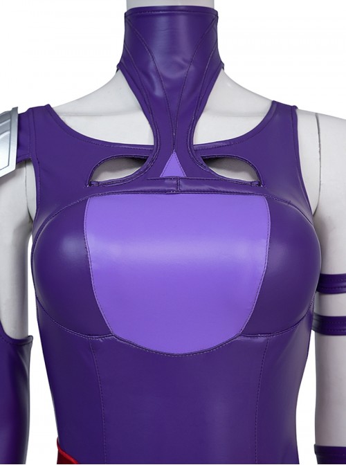 Game Marvel Rivals Halloween Cosplay Psylocke Vengeance Skin Costume Set Without Shoes
