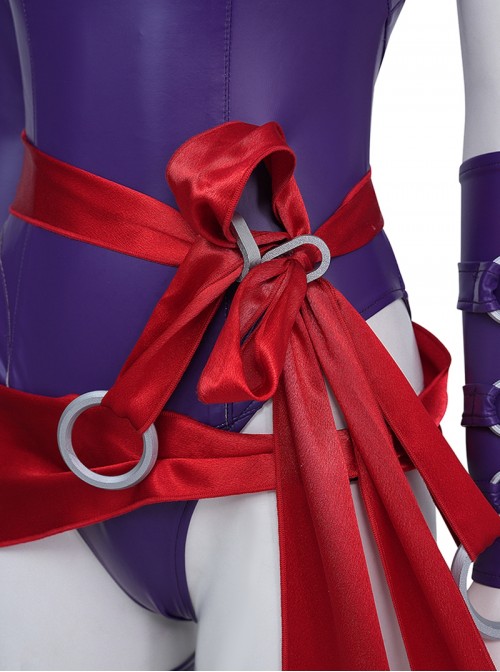 Game Marvel Rivals Halloween Cosplay Psylocke Vengeance Skin Costume Set Without Shoes