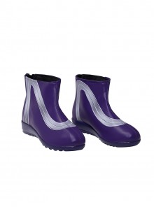 Game Marvel Rivals Halloween Cosplay Psylocke Vengeance Skin Accessories Purple Ankle Boots