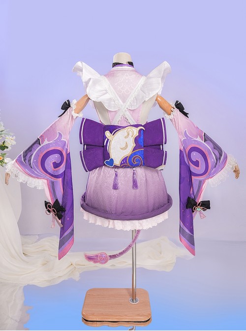 Game Genshin Impact Halloween Cosplay Yumemizuki Mizuki Costume Set