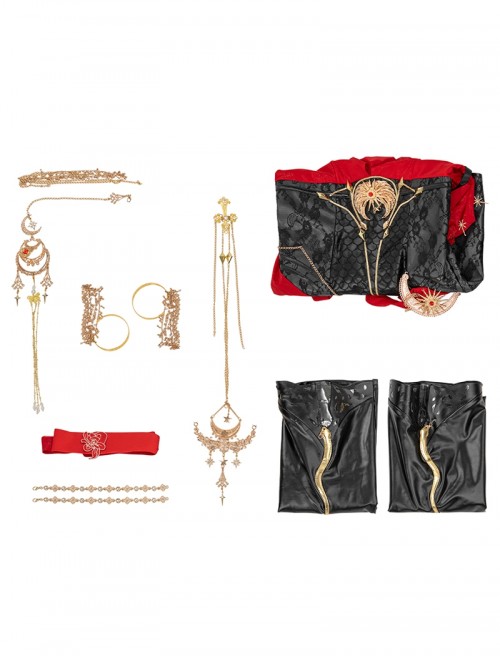 Naraka Bladepoint Halloween Cosplay Viper Ning Hongchuan Madien Upgraded Version Costume Full Set