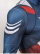 Captain America New World Order Halloween Cosplay Captain America Bodysuit Printing Version Costume Set Without Shoes