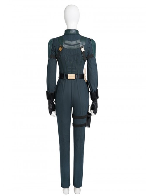 Movie Thunderbolts Halloween Cosplay Yelena Belova Black Widow Bodysuit Costume Set Without Shoes