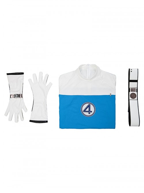 Movie The Fantastic Four First Steps Halloween Cosplay Human Torch Bodysuit Costume Set Without Shoes