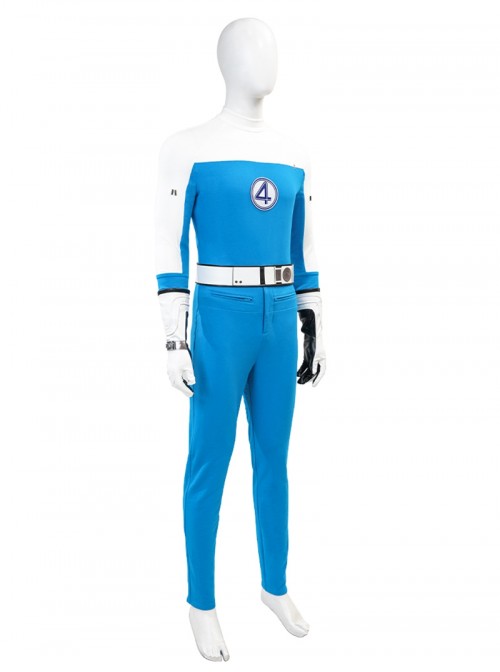 Movie The Fantastic Four First Steps Halloween Cosplay Human Torch Bodysuit Costume Set Without Shoes