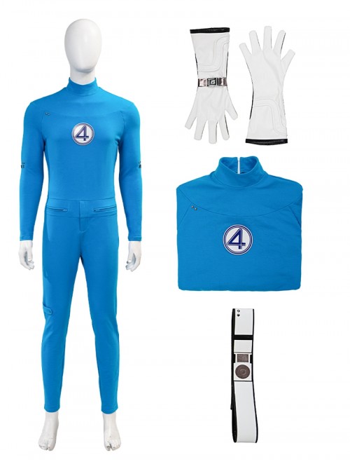 The Fantastic Four First Steps Halloween Cosplay Mister Fantastic Bodysuit Costume Set Without Shoes