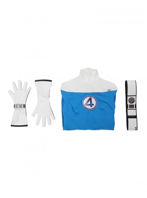 Movie The Fantastic Four First Steps Halloween Cosplay Invisible Woman Bodysuit Costume Set Without Shoes
