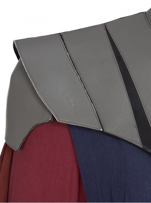 Animation Star Wars The Clone Wars Halloween Cosplay Anakin Skywalker Costume Blue Long Vest