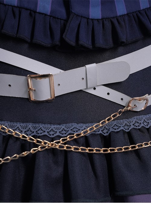 Vtuber Halloween Cosplay Seren Azuma Halloween Formal Dress Outfit Costume Full Set