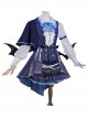 Vtuber Halloween Cosplay Seren Azuma Halloween Formal Dress Outfit Costume Full Set