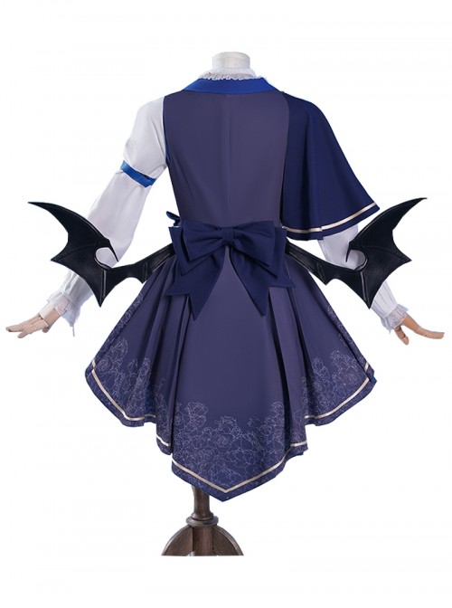 Vtuber Halloween Cosplay Seren Azuma Halloween Formal Dress Outfit Costume Full Set