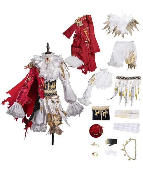 Game Identity V Halloween Cosplay Mike Morton Acrobat Hullabaloo Brightest Star Costume Full Set