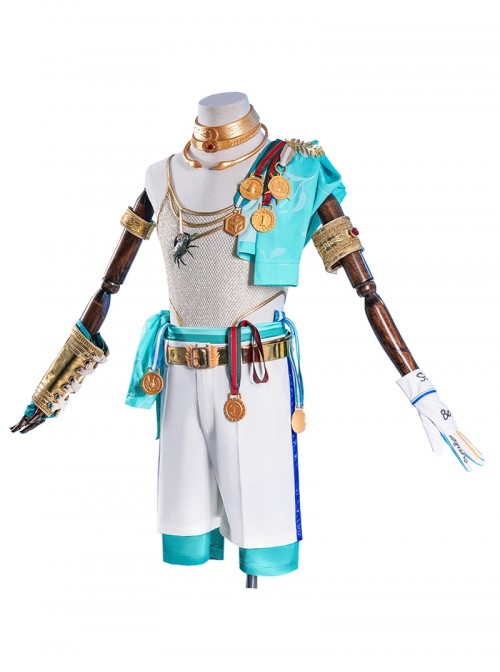 Identity V Halloween Cosplay Ganji Gupta Batter Champion Helmsman Costume Full Set