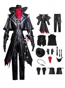 Identity V Halloween Cosplay Cowboy Kevin Alonso Misfit Reverse Blade Whip Costume Set