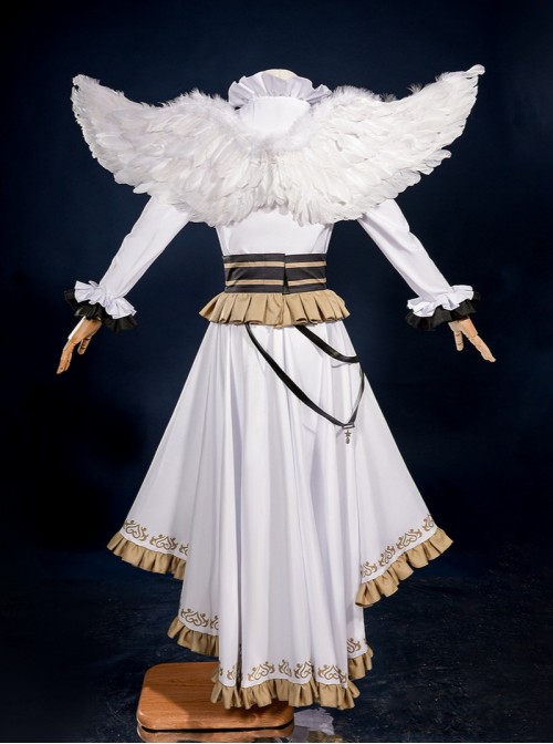 Blue Lock Halloween Cosplay Chigiri Hyoma White Angel Costume Costume Full Set