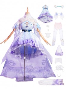 Game Honor Of Kings Halloween Cosplay Da Qiao Love Flower Wedding Dress Costume Full Set
