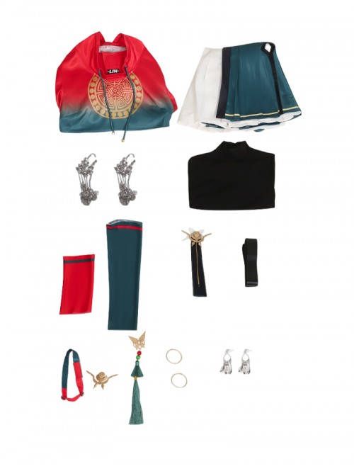 Game Gui Long Chao Halloween Cosplay Rin Costume Full Set
