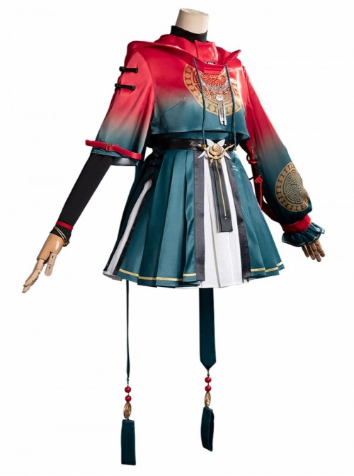 Game Gui Long Chao Halloween Cosplay Rin Costume Full Set