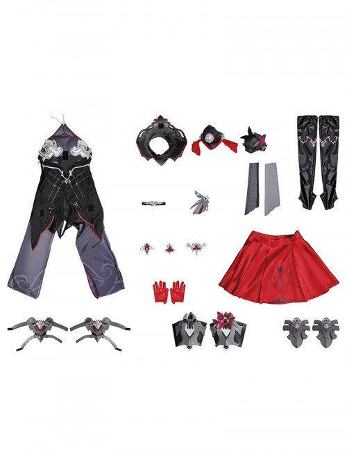 Game Honkai Impact 3rd Halloween Cosplay Nightmare Star Abyss Seele Vollerei Costume Set Without Leg Armors And Shoes