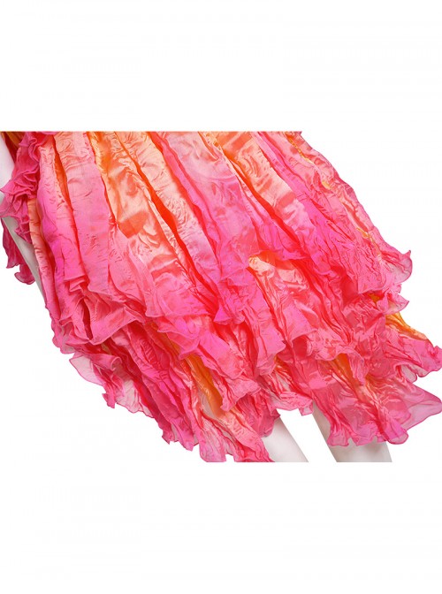 Movie Wicked Halloween Cosplay Glinda Gradient Dress Costume Set