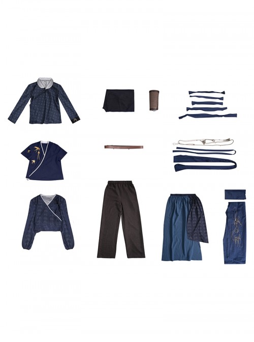 Game Where Winds Meet Halloween Cosplay Jiang Yan Costume Set Without Shoes