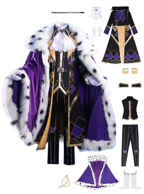 Identity V Halloween Cosplay Photographer Joseph Desaulniers Moonlight Gentleman White Day Costume Set