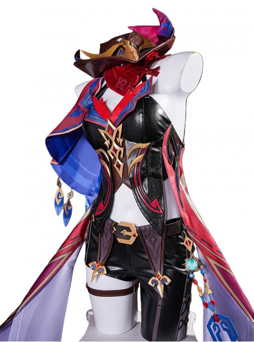 Game Genshin Impact Halloween Cosplay Chasca Costume Full Set