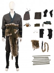 Black Myth Wukong Halloween Cosplay Wukong Fur Waistband Costume Set Without Gourd Without Masks