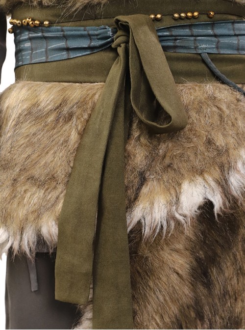 Black Myth Wukong Halloween Cosplay Wukong Fur Waistband Costume Set Without Gourd Without Masks