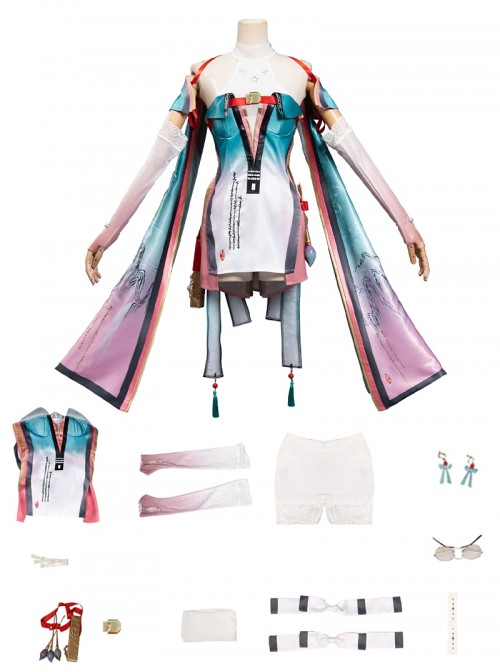 Game Wuthering Waves Halloween Cosplay Zhezhi Costume Full Set