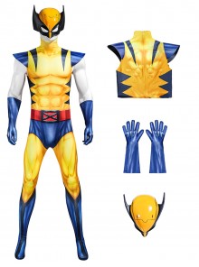 Anime X-Men '97 Halloween Cosplay Wolverine Bodysuit Costume Set Without Shoes