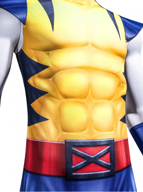 Anime X-Men '97 Halloween Cosplay Wolverine Bodysuit Costume Set Without Shoes