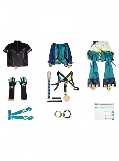 Game Genshin Impact Halloween Cosplay Kinich Costume Full Set