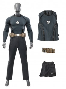 Movie Deadpool & Wolverine Halloween Cosplay Fantastic Four Human Torch Costume Set Without Shoes
