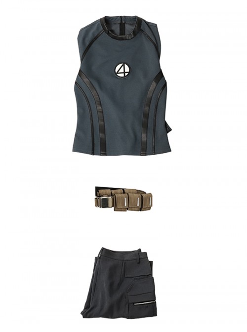 Movie Deadpool & Wolverine Halloween Cosplay Fantastic Four Human Torch Costume Set Without Shoes
