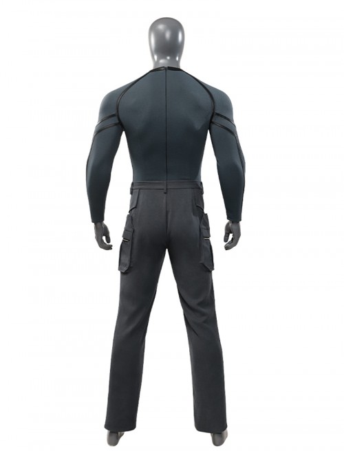 Movie Deadpool & Wolverine Halloween Cosplay Fantastic Four Human Torch Costume Set Without Shoes